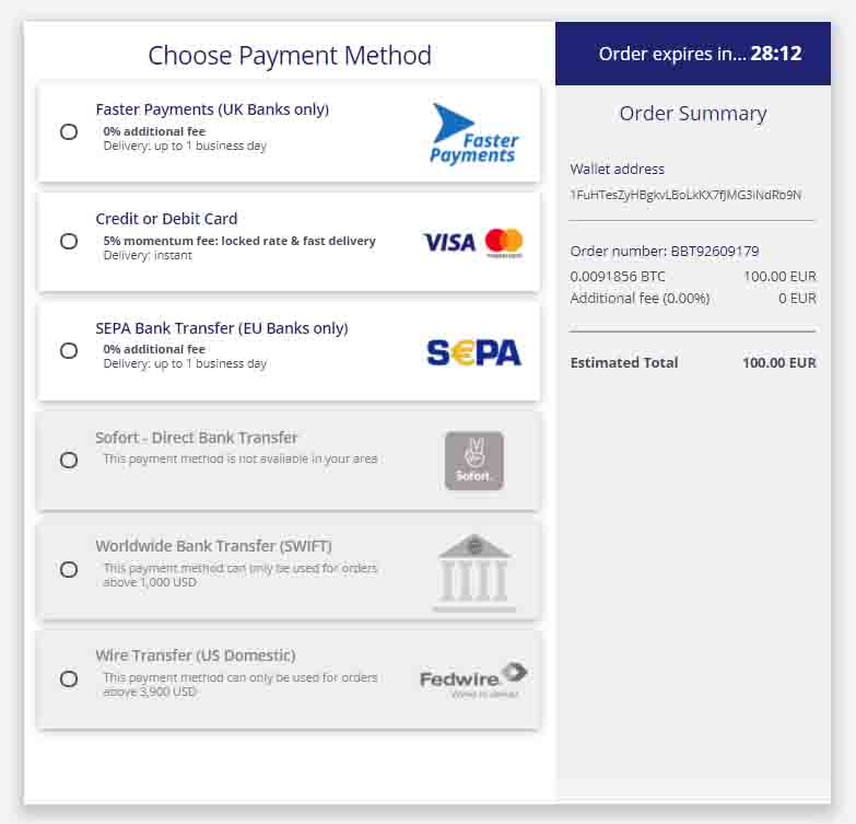 buy bitcoin with credit card